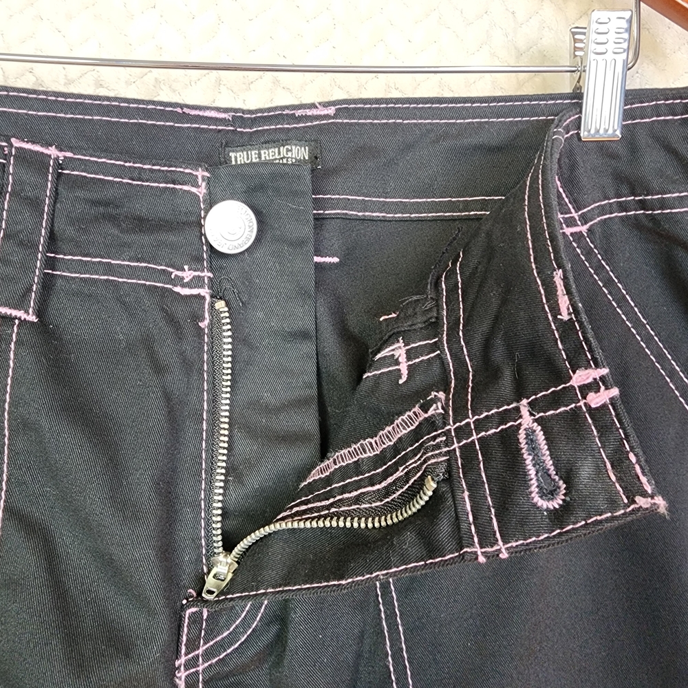 True Religion Military SN Cargo Pants Black and Mauve Men's Size 32 - Picture 10 of 13